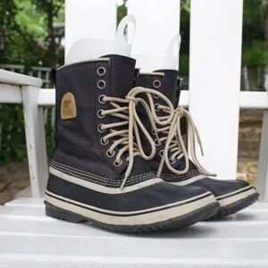 Sorel 1964 Premium Leather Rubber Laced Snow Boots Waterproof Women's 8